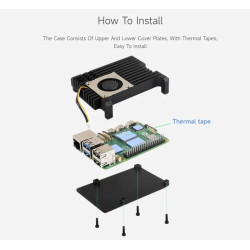 KIT-4D(256)  Raspberry Pi 5 (4GB RAM) - Complete SET (MicroSD 256GB)
